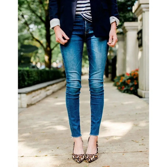 J.Crew 9" High-rise Toothpick Jeans In Medium Wash - Picture 2 of 13